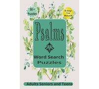 Psalms Word Search: Word Search with Easy to Read Print about Bible Psalms, Bible Theme and more| 6X9 inches | 112 pages|50+ puzzles…For Adults ... for Holidays, Vacation and All Year Long