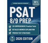 PSAT 8/9 PREP: 20 Full-Length Practice Tests with Content Review and Strategies to improve your score