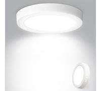 Psatfito G Psatfito Panel LED Redondo 15W 1800LM Luz de Techo LED Redondo 6500K Blanco Frío Controlador Incluido IP44 Ángulo 120 para Dormitorio Cocina Sala Baño Comedor Pasillo 170x28mm