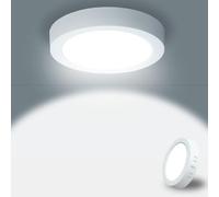 Psatfito Panel LED Redondo 15W 1800LM Luz de Techo LED Redondo 6500K Blanco Frío Controlador Incluido IP44 Ángulo 120 para Dormitorio Cocina Sala Baño Comedor Pasillo 170x28mm [Clase de eficiencia ene