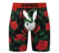 PSD Boxer Playboy - Slither Calzoncillos Hombre Boxer| 7" De Entrepierna| Bolsa De Micromesh| Estiramiento En Cuatro Direcciones (FR/ES, Letras, L, Regular, Regular, Playboy - Slither)