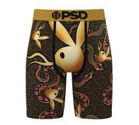 PSD Calzoncillo boxer 'Playboy Snake' mostaza / rojo claro / negro XL mostaza / rojo claro / negro