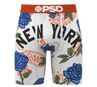 PSD | Calzoncillos bóxer para Hombre NY Roses | Estampado Multicolor Inspirado en Rosas | Ajuste cómodo y elástico | diseño Moderno y Transpirable (FR/ES, Letras, S, Regular, Regular, Multi)