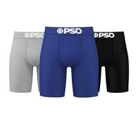 PSD Calzoncillos de Hombre WF White Diamond | Entrepierna de 7"| Bolsa Micromesh Sellada y Transpirable, Costuras Planas, Cintura de Mezcla de Microfibra