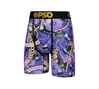 PSD | Calzoncillos Hombre Boxer | Ropa Interior Cómoda Y Transpirable, Entrepierna De 7 Pulgadas | Boxer Hombre Largos Costuras Flex Fit (FR/ES, Letras, M, Regular, Regular, Rich Roses)