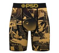 PSD Calzoncillos tipo bóxer Playboy para hombre, transpirable y de apoyo, con tela que absorbe la humedad, Pb Deco, Medium