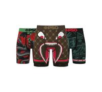 PSD | Pack 3 Lux LOOT | Ropa Interior De Hombre De Colores Marron, Verde y Negro | Calzoncillos De Hombre con Cintura Elástica 7 Pulgadas (FR/ES, Letras, M, Regular, Regular)