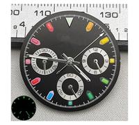 PSDFJAD ZHGUIMING Accesorio de Reloj con Puntero/Esfera de 29 mm con Movimiento de Cuarzo VK63(12)