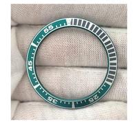 PSDFJAD ZHGUIMING Accesorios for Reloj Anillo de Bisel de Reloj de Aluminio con Rayas Digitales Diámetro Exterior 39,9 mm Diámetro Interior 31,6 mm Espesor 1,4 mm(Green Black)