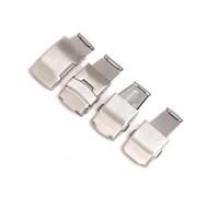PSDFJAD ZHGUIMING Accesorios for Relojes Correa de Acero Hebilla de Reloj de Acero Inoxidable Doble/Simple/Hebilla de Seguridad(20MM Style 2)