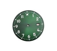 PSDFJAD ZHGUIMING Accesorios for relojes Esfera de piloto Esfera de reloj luminosa verde Adecuado for movimiento NH35/36/4R(Verde)