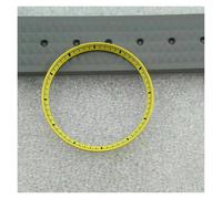 PSDFJAD ZHGUIMING Adecuado for la Caja del Reloj SKX007/62MAS/Titanio General/modificación del Anillo de Sombra Interior de Lata de atún(Yellow)