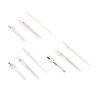 PSDFJAD ZHGUIMING Agujas plateadas NH35 NH36, manecillas de reloj C3, puntero súper Lume, estilo bastón, manecillas Datejust pulidas for movimiento automático(NH-DJ-3 Rose)