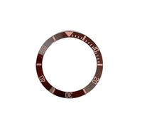 PSDFJAD ZHGUIMING Anillo de cerámica con inserción de Bisel de Reloj de 38mm for biseles de Repuesto de Caja de Reloj secundario diámetro Interior de 30,5mm(Coffee Rose)