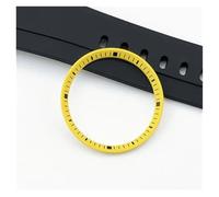 PSDFJAD ZHGUIMING Anillo de Sombra Interior, Anillo de capítulo de Reloj de 32,3mm for Movimiento NH35/NH36, Accesorios de Reloj OD 32,3mm ID 29,5mm, Bisel de Reloj(Yellow)