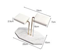 PSDFJAD ZHGUIMING Base de mármol Verde Soporte Dorado Soporte de exhibición for Reloj Pulsera Doble Reloj Organizador de joyería colocación de Reloj Soporte de joyería(Style C)