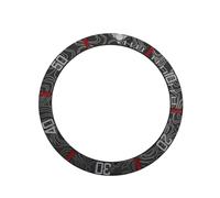 PSDFJAD ZHGUIMING Bisel de cerámica de Fibra de Carbono, 38mm, Anillo de inserción for Reloj BGW9, conversión de Bisel Luminoso, Piezas de Reloj, Bisel de 30,5mm de diámetro Interior(Red)