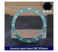 PSDFJAD ZHGUIMING Bisel de cerámica GMT de 38mm x 30,6mm y Inserto de Reloj de Buceo for Reloj de Hombre de 40mm, reemplazo de Inserciones de Bisel de Reloj Facial(86ceramics)