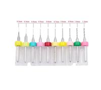 PSDFJAD ZHGUIMING Boquilla de Aguja de Limpieza de Acero Inoxidable 10ps for taladros 0,2/0,3/0,4/0,5/0,6-1,2mm Piezas de Impresora 3D(10 Nozzle Drills)