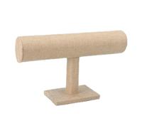 PSDFJAD ZHGUIMING Cadena de joyería, Diadema, Reloj, Collar, Pulsera, Soporte de exhibición, Soporte for Estante, Barra en T, Soporte de exhibición for Pulsera, Expositor de Reloj(Beige)