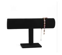 PSDFJAD ZHGUIMING Cadena de joyería, Diadema, Reloj, Collar, Pulsera, Soporte de exhibición, Soporte for Estante, Barra en T, Soporte de exhibición for Pulsera, Expositor de Reloj(Black Velvet)