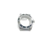 PSDFJAD ZHGUIMING Caja de 40 mm con borde plateado Caja de acero inoxidable macizo Cristal de zafiro Adecuado for NH35 NH36 NH36 NH38 Posición central del movimiento(Style 2)