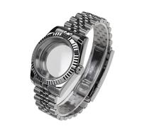PSDFJAD ZHGUIMING Caja de reloj de 36 mm y 39 mm con cristal de zafiro de acero 316l y correa for movimiento NH35A NH36 NH34(2,39mm)
