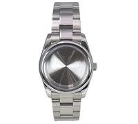 PSDFJAD ZHGUIMING Caja de reloj de 36 mm y 40 mm, pulseras, piezas de cristal de zafiro for movimiento NH35, NH36 8215, esfera de 28,5 mm, acero inoxidable Oyster(Solid bottom cover 2,40mm NH35 NH36)