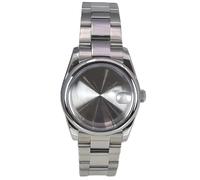 PSDFJAD ZHGUIMING Caja de reloj de 36 mm y 40 mm, pulseras, piezas de cristal de zafiro for movimiento NH35, NH36 8215, esfera de 28,5 mm, acero inoxidable Oyster(Solid bottom cover 1,40mm 8215)