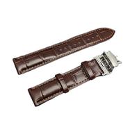 PSDFJAD ZHGUIMING Caja de reloj de 39 mm con hebilla doble de mariposa, correa de cuero compatible con dial de 31 mm, accesorios de reloj modificados for movimiento NH35/NH36/4R/7S(Brown strap)