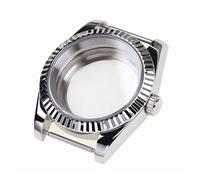 PSDFJAD ZHGUIMING Caja de reloj resistente al agua con cristal de zafiro de 36 mm y 39 mm for movimiento automático mecánico NH35 NH36 NH34(3,39mm)