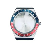 PSDFJAD ZHGUIMING CAJA DE RELOJ VINTAGE DE ACERO DE 38,5 MM CON BISEL DE CRISTAL BURBUJA for MOVIMIENTOS NH35, NH36 Y NH34