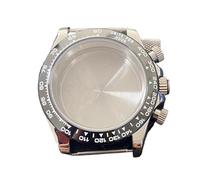 PSDFJAD ZHGUIMING Caja de reloj VK63 Caja de reloj de cristal de zafiro Caja de reloj de acero Bisel de cerámica Accesorios de reloj for hombre for movimiento de cuarzo VK63(schwarz)