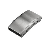 PSDFJAD ZHGUIMING Cierre de Reloj 16 mm, 18 mm, 20 mm, 22 mm, Cierre fresado de Seguridad Plegable Plateado, Hebilla de Reloj desplegable de Acero Inoxidable de Repuesto(Silver 18mm)