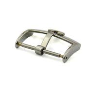 PSDFJAD ZHGUIMING Correa de 12mm, 14mm, 16mm, 18mm y 20mm for Correa de Reloj, Hebilla de Seguro for Hombre, Cierre de Acero Inoxidable, Accesorios for Reloj(Silver,18mm)