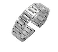 PSDFJAD ZHGUIMING Correa de extremo curvo de 12/13/14/15/16/17/18/19/20/21/22/23/24 mm, correas de reloj de acero inoxidable macizo for cierre de mariposa(12mm)