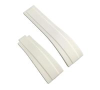 PSDFJAD ZHGUIMING Correa de goma de 20mm, silicona, resistente al agua, extremo curvado, correa de repuesto for reloj, hebilla de metal, hebilla plegable(17)