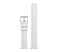 PSDFJAD ZHGUIMING Correa de goma suave de 22 mm for hombre, correa de reloj deportivo impermeable de goma for buzo de 20 mm(Bianco,22mm)