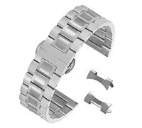 PSDFJAD ZHGUIMING Correa de reloj con extremo curvo de 12, 13, 14, 15, 16, 17, 18, 19, 20, 21, 22, 23 y 24 mm for pulsera de acero inoxidable con banda de metal(23mm)