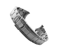 PSDFJAD ZHGUIMING Correa de reloj de 20 mm, correa de acero, compatible con la serie Explorer, correa de reloj, accesorios for correas de reloj(001 Silver no logo)
