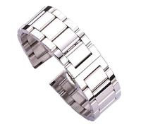 PSDFJAD ZHGUIMING Correa de reloj de acero inoxidable Correa de repuesto de pulsera de metal sólido 18 mm 20 mm 22 mm 24 mm Incluye herramienta Unisex(Polished,21mm)