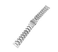PSDFJAD ZHGUIMING Correa de reloj de acero inoxidable de 12/14/16/18/20/22 mm, correa de reloj de metal plateado con cierre plegable for hombres y mujeres(16mm)