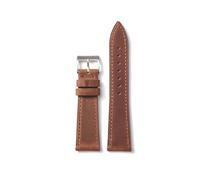 PSDFJAD ZHGUIMING Correa de reloj de cuero genuino de 18 mm, 20 mm y 22 mm con liberación rápida, correas de muñeca vintage, capa superior de piel de vaca, correa de reloj(Dark Brown,22mm)