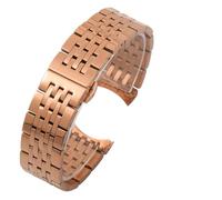 PSDFJAD ZHGUIMING Correa de reloj for reloj 1853, correa de acero T41 T006/T099/T085, cadena de reloj de acero inoxidable for hombres y mujeres 20 21 22mm(Rose gold,16mm)