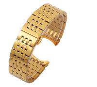 PSDFJAD ZHGUIMING Correa de reloj for reloj 1853, correa de acero T41 T006/T099/T085, cadena de reloj de acero inoxidable for hombres y mujeres 20 21 22mm(Gold,19mm)