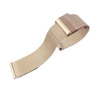 PSDFJAD ZHGUIMING Correa de reloj inteligente de 22 mm con ancho de 12/14/16/18/20 mm, correa de reloj de acero inoxidable(Gold,16mm)