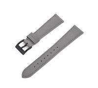 PSDFJAD ZHGUIMING Correas de reloj de cuero de piel de becerro, correas de reloj de cuero de 18/19/20/21/22/23/24mm, accesorios for relojes(Gray-Black,19mm)