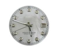PSDFJAD ZHGUIMING Esfera de concha NH35/NH36 de 28,5 mm, esfera S, adecuada for movimientos NH35/NH36, accesorios de reloj, herramienta de reparación(6 UK)