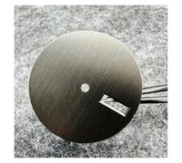 PSDFJAD ZHGUIMING Esfera de reloj con textura vertical de 28,5 mm, caras de reloj en blanco for movimiento NH35/NH36/NH34, accesorios de bricolaje, calendario simple/doble/ninguno(Double calendar BK)