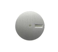 PSDFJAD ZHGUIMING Esfera de reloj con textura vertical de 28,5 mm, caras de reloj en blanco for movimiento NH35/NH36/NH34, accesorios de bricolaje, calendario simple/doble/ninguno(Double calendar SR)